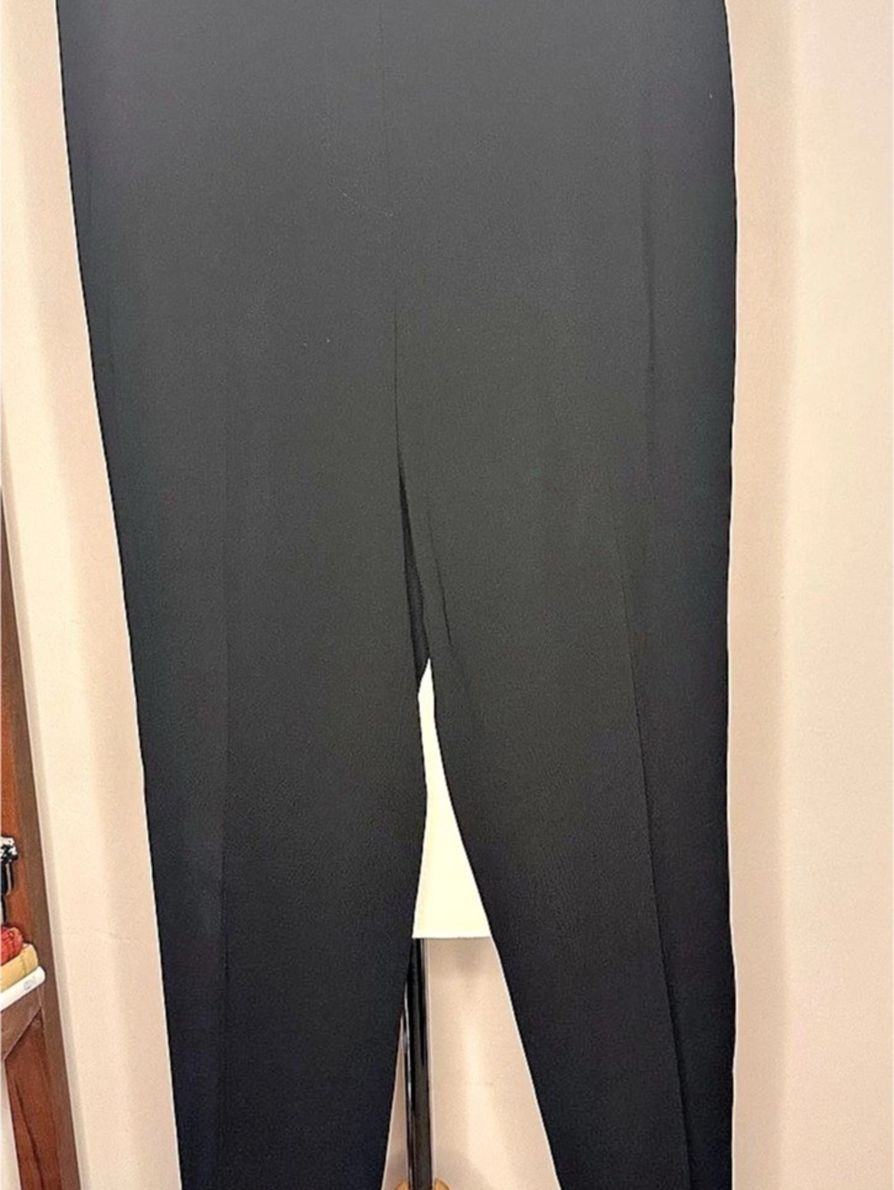 Piazza Sempione Brigitte Wool Straight Leg Pants Black IT 46 Like New